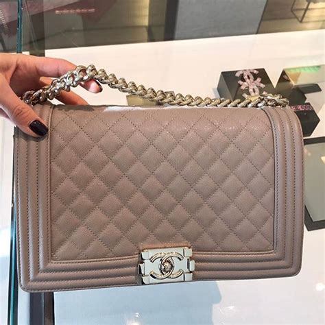 chanel quilted boy bag beige|Chanel Boy Bag Fashion Sotheby's.